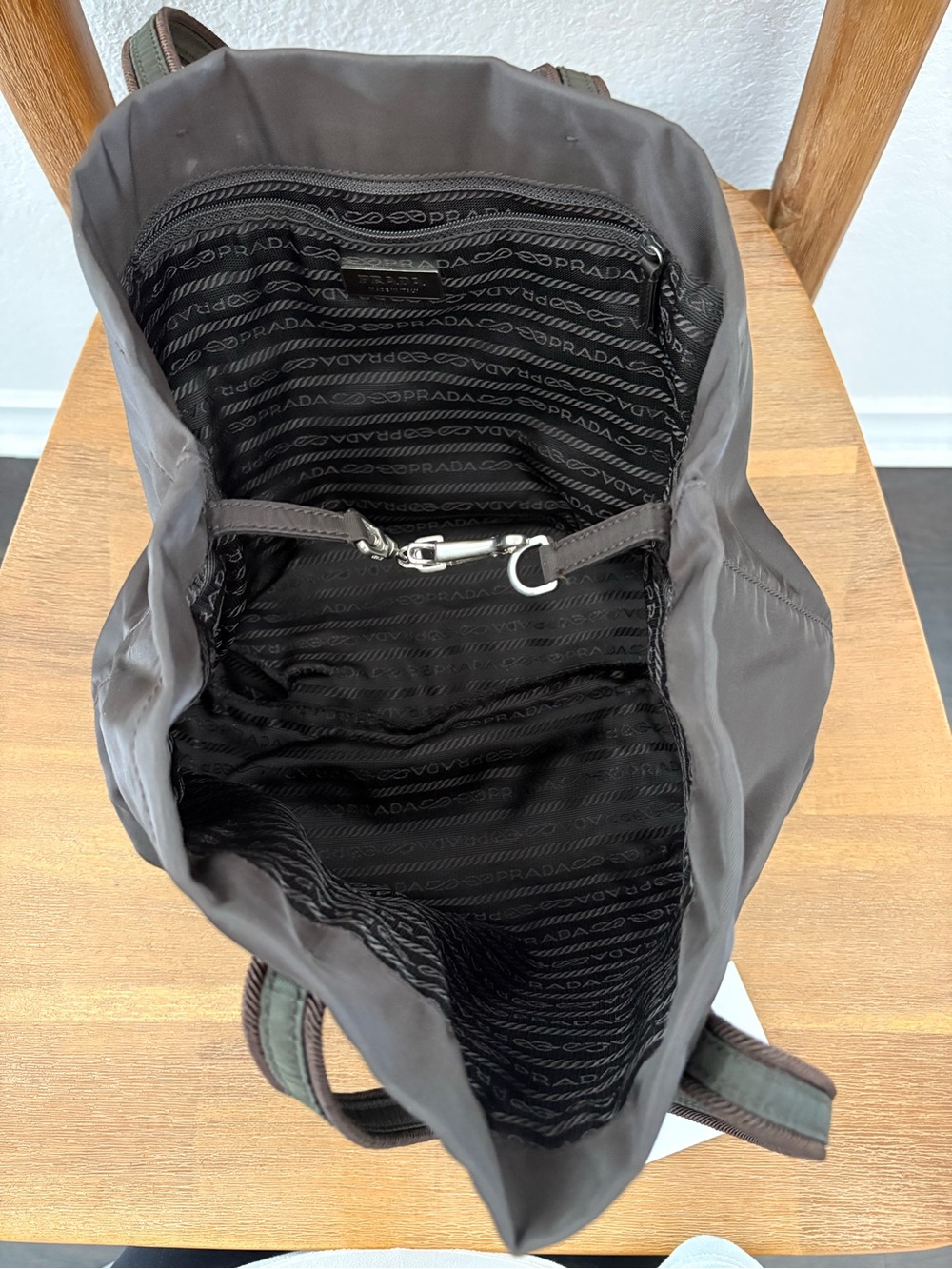 Prada Tessuto Nylon Tote – Brown - Picture 5 of 7